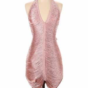 SOLD! Zara Halter Backless Dress in Pink